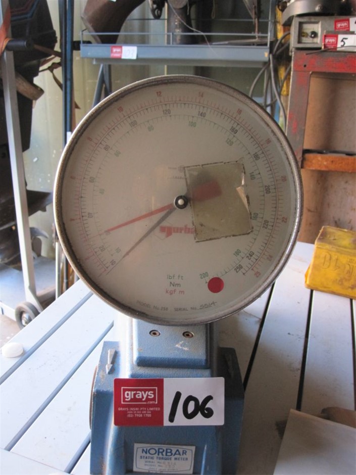 1980 Norbar Static Analog Torque Meter Auction (01065056360) Grays
