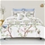 TED BAKER Highgrove Cotton 2 Piece Comforter Set with Shams, Twin, White/Vi