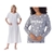 2 x Women's Sleepwear, Size L, Incl: DKNY Fleece Top & KEYOCEAN Nightgown,