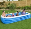 H20GO! Inflatable Family Pool, 3m x 1.8m x 56cm. NB: Damaged packaging, con
