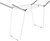 HILLS Premium 2 Wing Expanding Clothes Airer, Silver. NB: Has Marks Due to