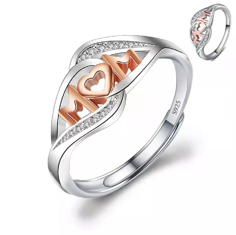Elegant 18k White Gold Plated Simulated Diamond Engagement Ring