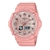 CASIO Baby-G Women's 47.4mm Analog-Digital Watch, Pink Dial and Resin Band,