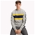 TOMMY HILFIGER Men's Chest Stripe Logo Sweatshirt, Size XL, Cloud Heather/M