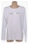 TOMMY HILFIGER Women's Long Sleeve Tee, Size L, 100% Cotton, 174 Bright Whi