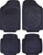 CARFIT Guardian Rubber Car Floor Mat 4 Piece Set, Black, 4562051.