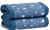 BABY BUNTING Airwrap Cot Liner Muslin 4 Sides - Pippa Midnight Blue.