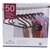 SIGNATURE Non-Slip Velvet Hangers, Set of 50, Black. N.B. Damaged packaging