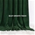 BENEDEXO Dark Green Velvet Curtains, Thermal Insulated Rod Pocket Curtain,