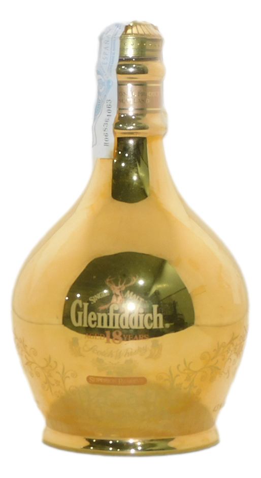 Glenfiddich 18 Years Old SUPERIOR RESERVE GOLD DECANTER 23 CARAT