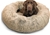 BEST FRIENDS The Original Calming Donut Cat and Dog Bed, Shag Fur Taupe, La