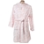 DKNY Women's Hooded Wrap Robe, Size M, 100% Polyester, Pink, ZY47767A. Buy