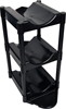 BOTTLE BUDDY 3-Tier Storage Unit with Floor Protection Kit, Black.