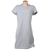 CALVIN KLEIN JEANS Women's T-Shirt Dress, Size M, 55% Pima Cotton, Pearl He