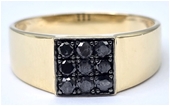 No Reserve Ex-Retail Mens Diamond And Gold Rings
