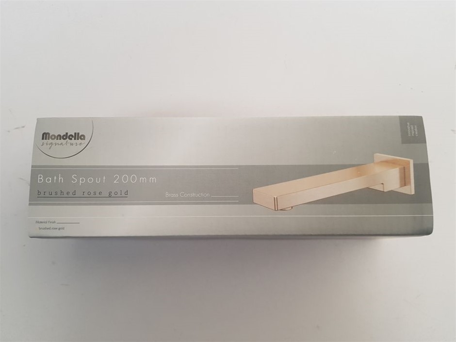 Mondella Signature 200mm Bath Spout (Brushed Rose Gold) Auction (0058 ...