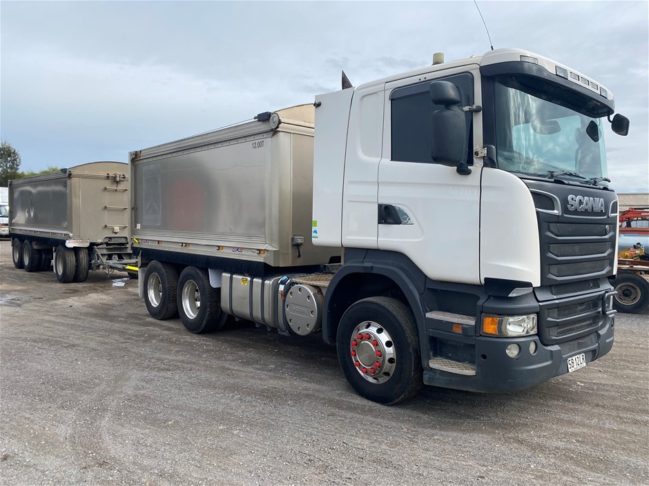 2016 Scania R560 6x4 Tipper Truck& 2016 3A Super Dog Tipper Trailer ...