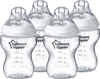 TOMMEE TIPPEE Closer to Nature Clear Baby Bottles, Clear, 260 ml, 4 Pack.