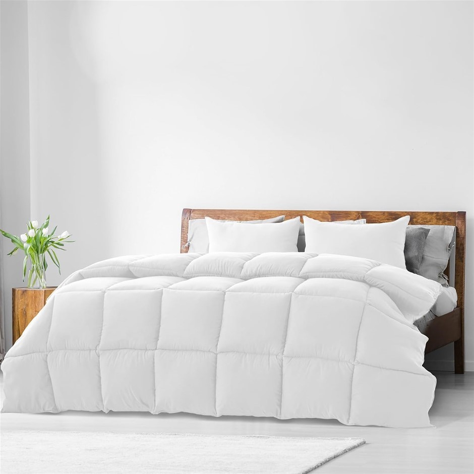 ROYAL COMFORT Quilt Duvet Blanket Bamboo Blend 350GSM All Seasons Breathabl