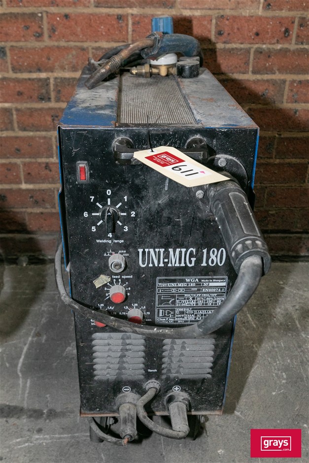 UNIMIG 180 Mobile Mig Welder Auction (06115056695) Grays Australia