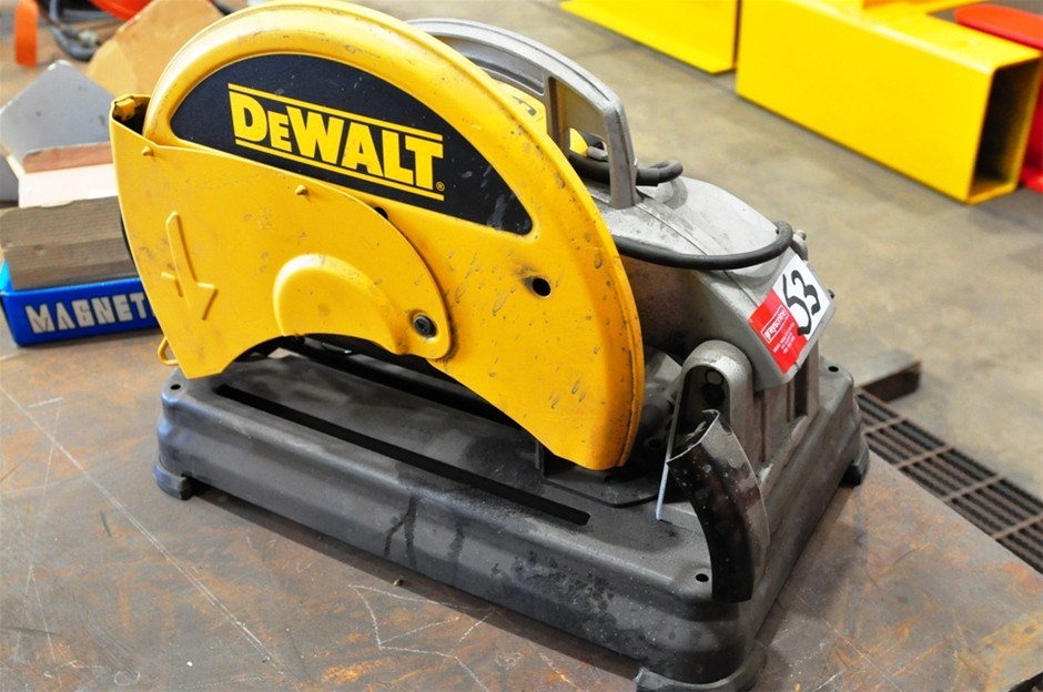 Drop Saw Dewalt Metal Cut off Drop Saw model DW871XE, 14 inch (No Blade) Auction (0053