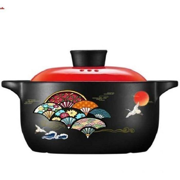 COLOR KING Casserole w/ Lid, 4000ml, Red Designs.