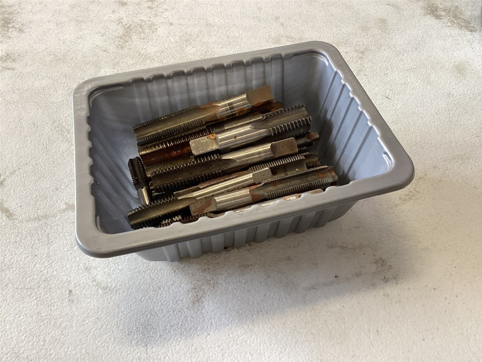 Container of various Industrial Threading Tap Drill Bits Auction (0082 ...
