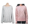 2 x Women's Sweaters, Size XL, Incl: ELLE & LEO&NICOLE, Pink & SilverGrey,