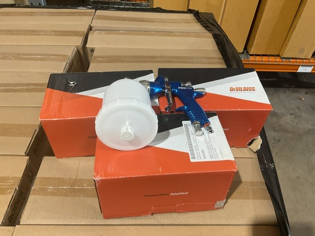 3 x Devilbiss PROLite Gravity Spray Guns