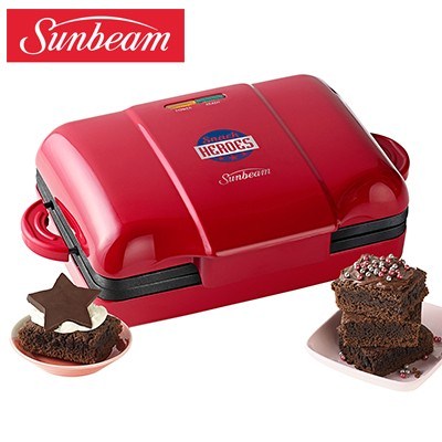 Sunbeam Snack Heroes Brownie Maker - Red