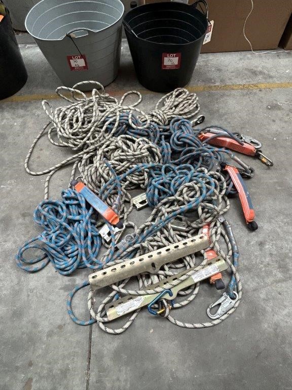 2 x Tubs of Assorted BAILEYS & SPANSET Fall Arrest Anchorage Lines