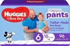 HUGGIES Ultra Dry Nappy Pants Boy, Size 6 (15kg and Over), 96 Count.