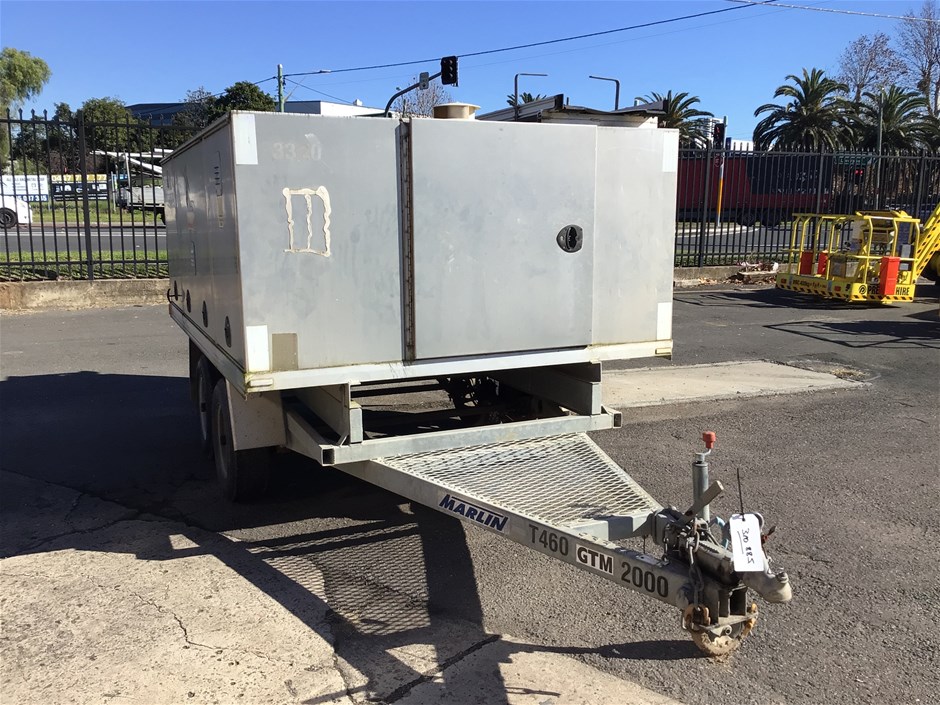 No Reserve: Box Trailer, Hydraulic Ironworker & Band Saw