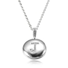 Personalized Letter 'J' Platinum with CZ Jewelry Beads Pendant Necklace