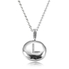 Personalized Letter 'L' Platinum with CZ Jewelry Beads Pendant Necklace