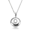 Personalized Letter 'O' Platinum with CZ Jewelry Beads Pendant Necklace