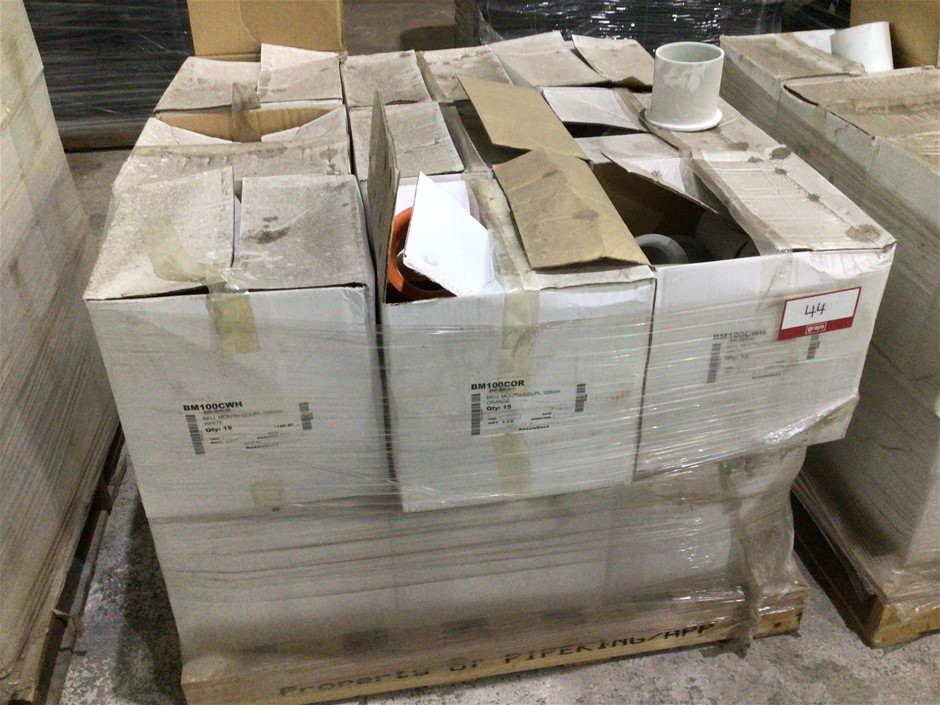 Quantity Of 100mm Bell Mouth PVC Couplings Auction (0044-8018905 ...