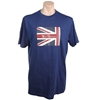2 x BEN SHERMAN Men's Tee, Size L, 100% Cotton, Navy Flag Design (170), PSB
