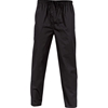 5 x DNC Polyester Cotton Drawstring Chef Pants, Size 4XL, Black.  Buyers No
