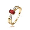 Genuine 9ct  Yellow gold Natural  Diamond & Natural Ruby   Ring  Size 7