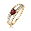 Genuine 9ct  Yellow gold Luxury  Diamond & Natural Ruby   Ring  Size 7