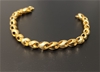 Italian Design 14kt Triple Yellow Gold Plated Bracelet For men and Women