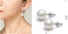 2x Set 925 Sterling Silver and South Sea pearl Earrings(Stamped)