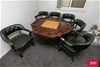 Vintage Gaming Table with Arm Chairs