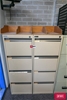 3x Assorted 4 Drawer Filing Cabinet