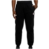 CHAMPION Men's C Logo Cuffed Pants, Size M, Cotton/Polyester, Black (BLK),