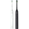 PHILIPS Sonicare 3100 2pk Electric Toothbrush Bundle, Black & White. N.B: D