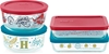 PYREX 8-Piece Harry Potter Food Storage Set with Decorative Round and Recta