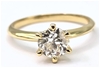 18 CARAT YELLOW GOLD DIAMOND SOLITAIRE RING - VALUATION $12,517.00
