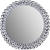 EVERLY HART COLLECTION Round Jeweled Mirror, 24".